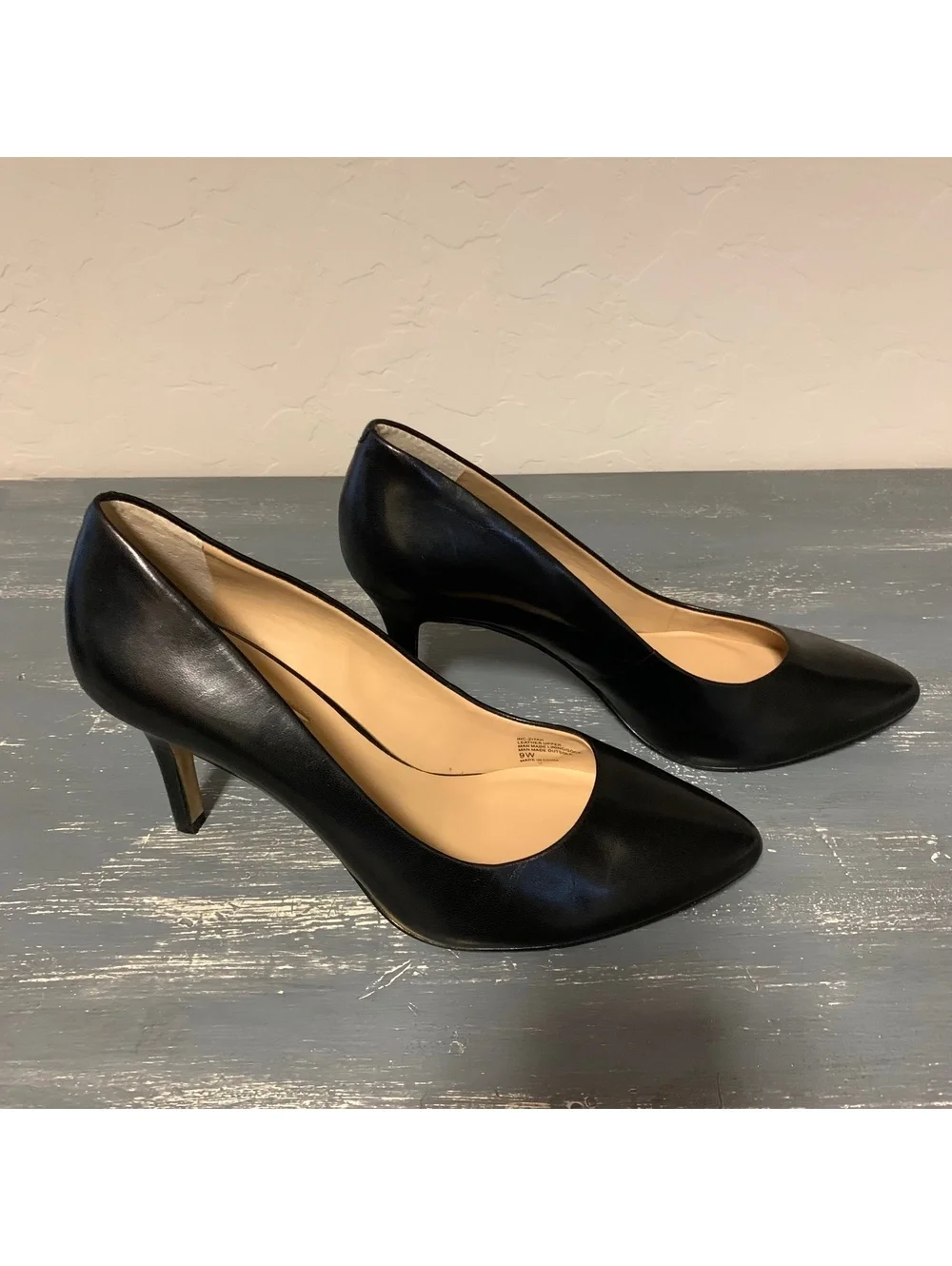 INC International Concepts black pointed-toe pumps